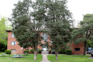 Outside Park Hill Mens building